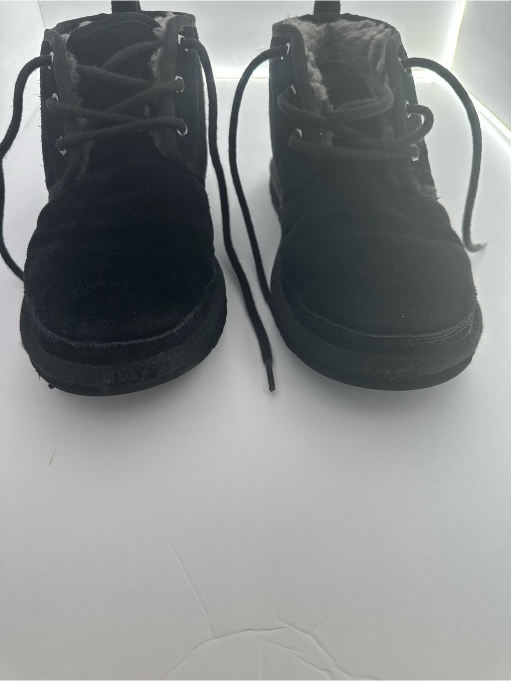 Black suede mini boots 🖤 cozy winter essential | worn - Size 8 - Picture 3 of 16